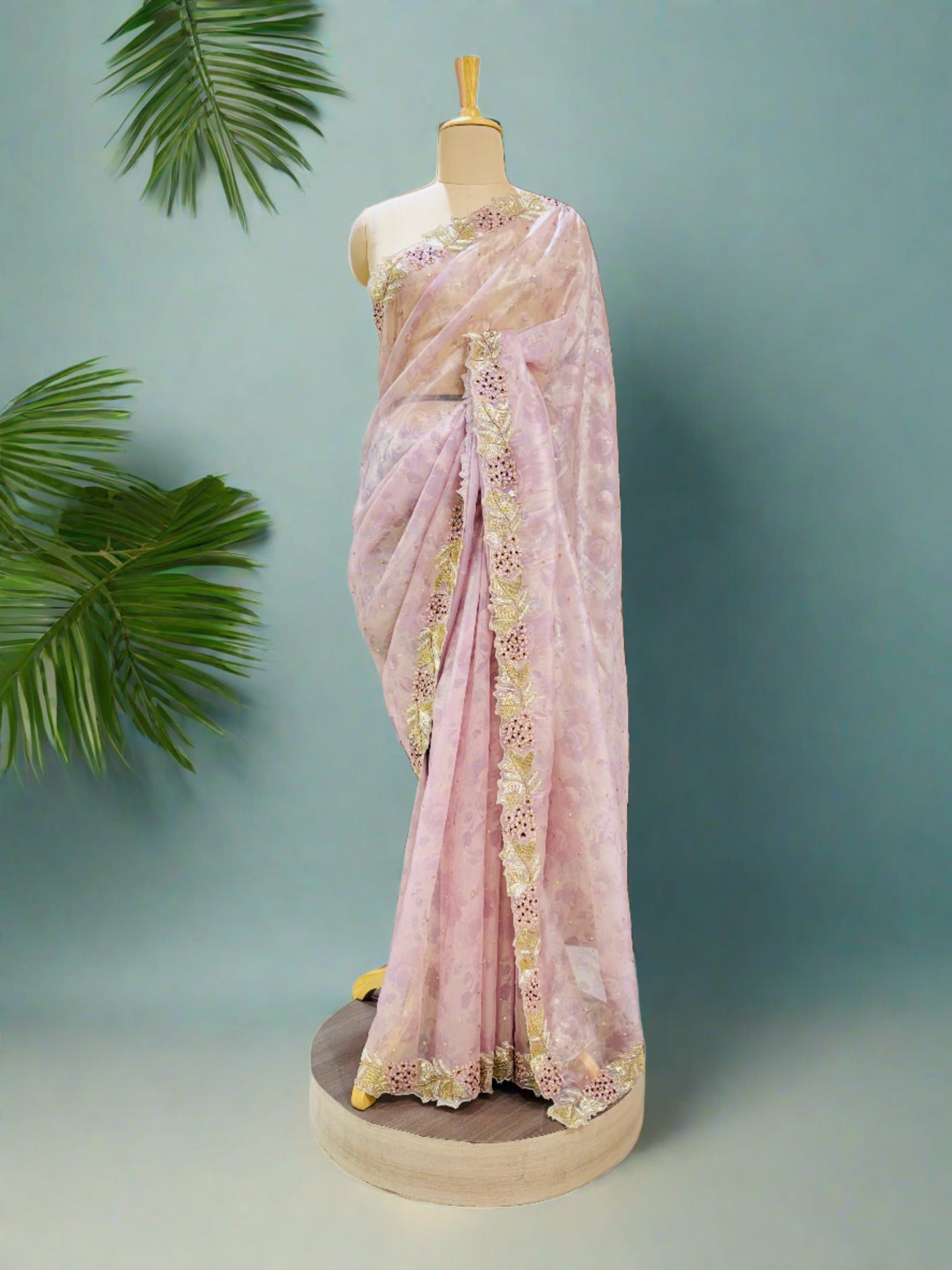 buy designer organza saree 