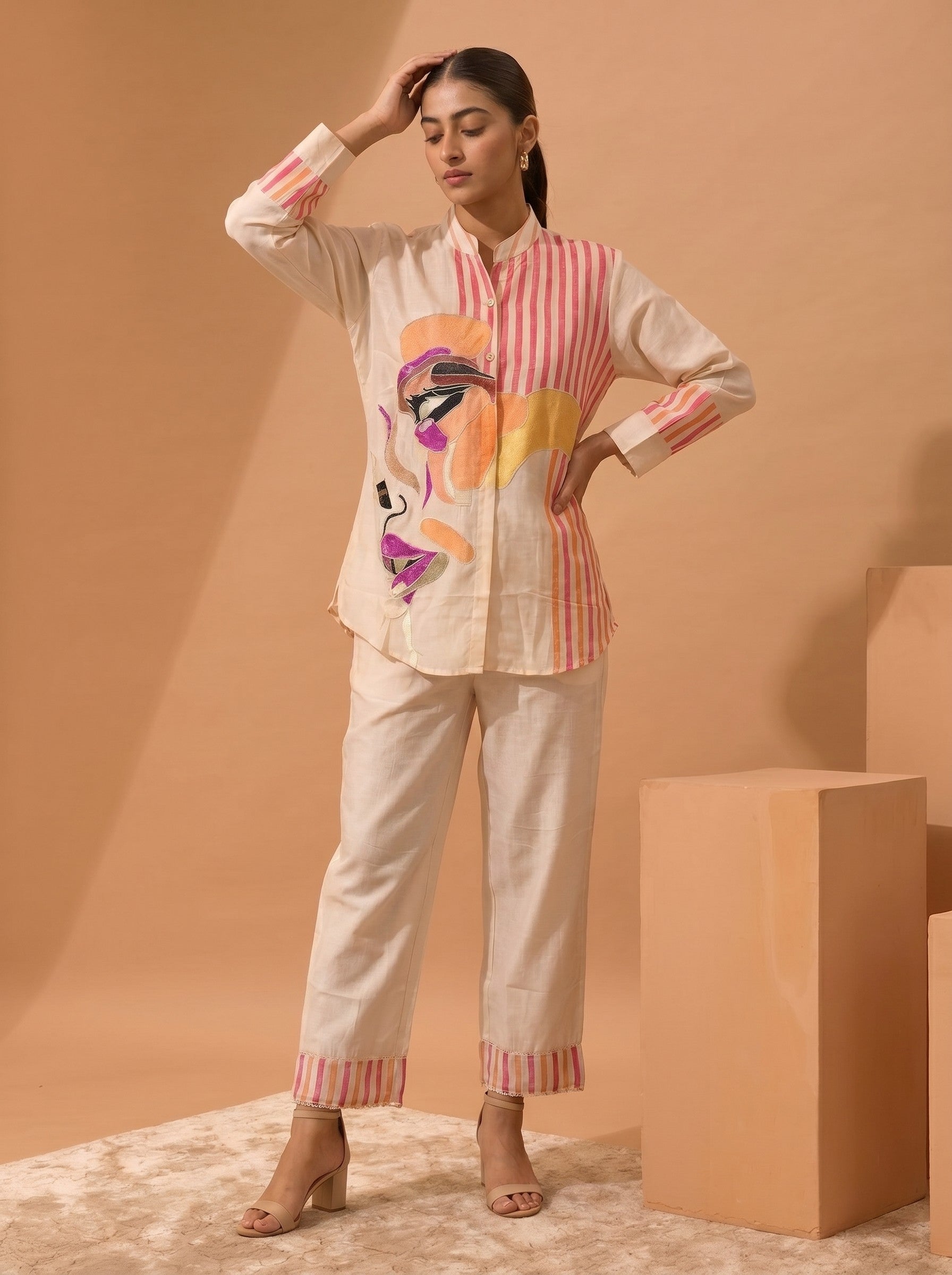 Ivory Cotton Co-Ord Set