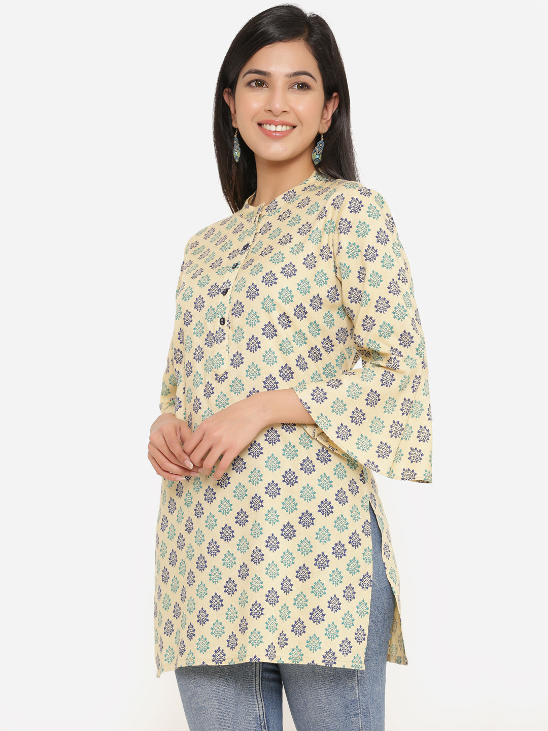 Printed Viscose Rayon Straight Kurta