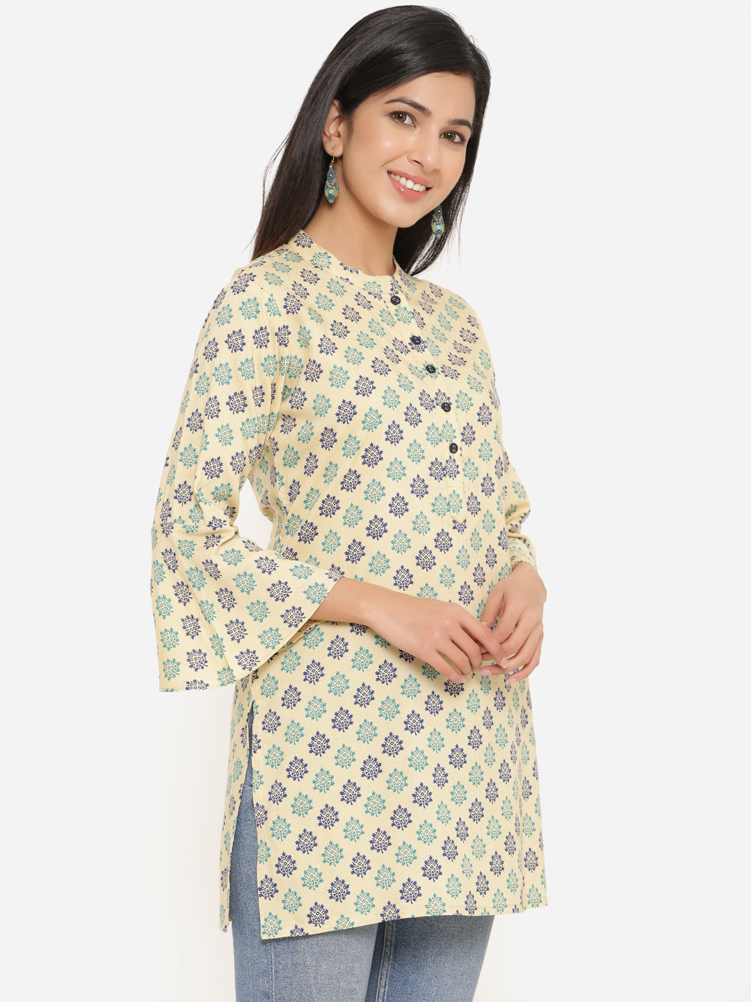 Printed Viscose Rayon Straight Kurta